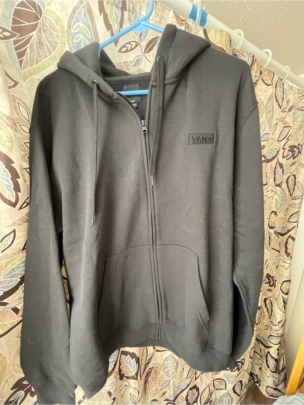 Vans Black Full-Zip Hooded Sweatshirt